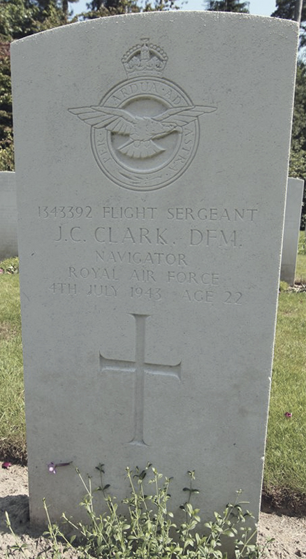 F/Sgt James Crichton Clark<br/><br /><br />died July 4th, 1943